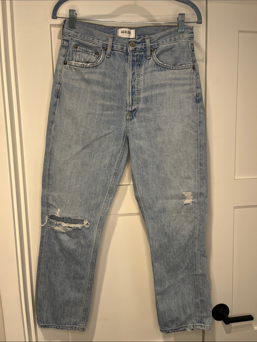 Agolde Riley Light Wash Jeans 27 EUC
